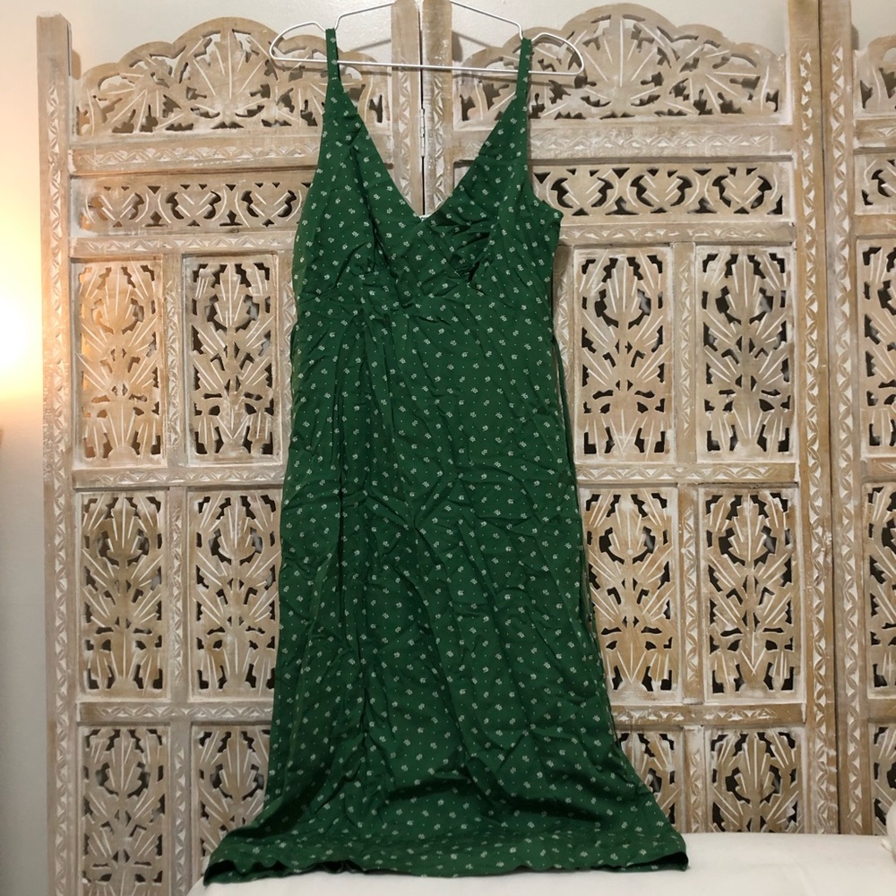 Reformation Jeans Green Dress